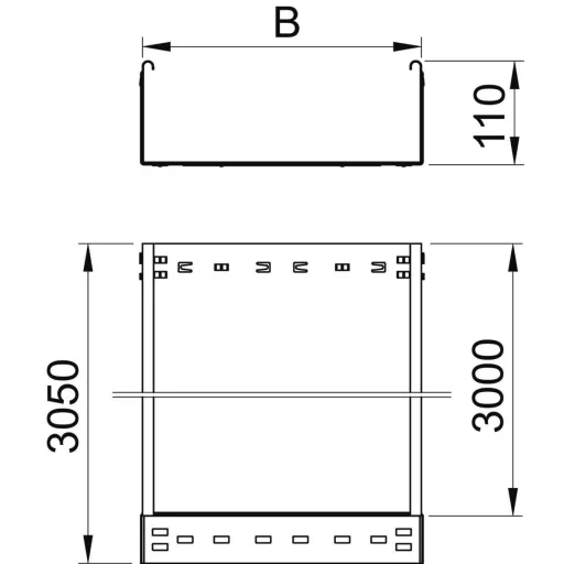 OBO Bettermann 6059840 Kábelgyűrű (H x Sz x Ma) 3 m x 200.00 mm x 110.00 mm 3 m