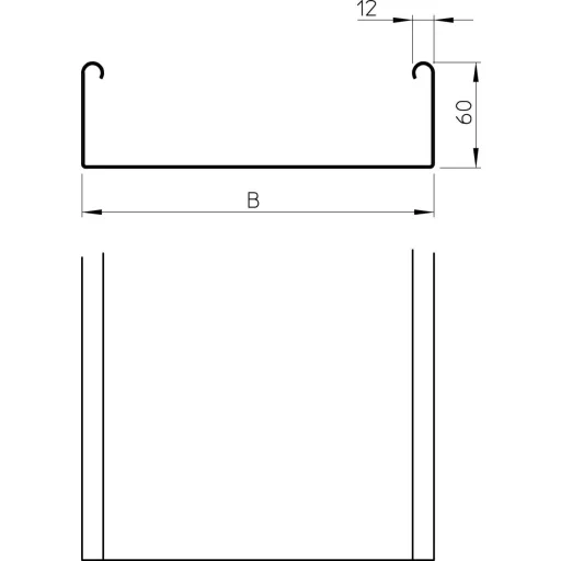 OBO Bettermann 6064307 Kábelgyűrű (H x Sz x Ma) 3 m x 100.00 mm x 60.00 mm 3 m
