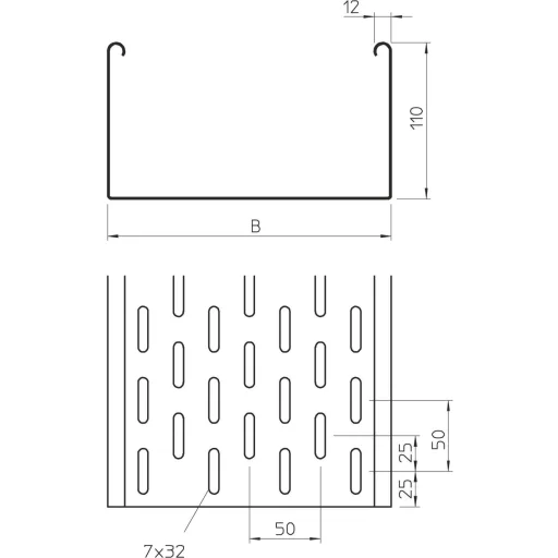 OBO Bettermann 6061605 Kábelgyűrű (H x Sz x Ma) 3 m x 100.00 mm x 110.00 mm 3 m