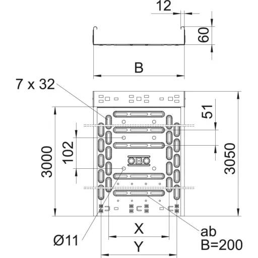 OBO Bettermann 6047630 Kábelgyűrű (H x Sz x Ma) 3 m x 150.00 mm x 60.00 mm 3 m