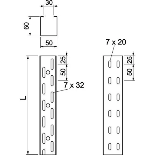 OBO Bettermann 6047600 Kábelgyűrű (H x Sz x Ma) 3 m x 50.00 mm x 60.00 mm 3 m