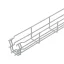 OBO Bettermann 6479195 Hálós ereszcsatorna (H x Sz x Ma) 3 m x 50.00 mm x 55.00 mm Szürke 3 m