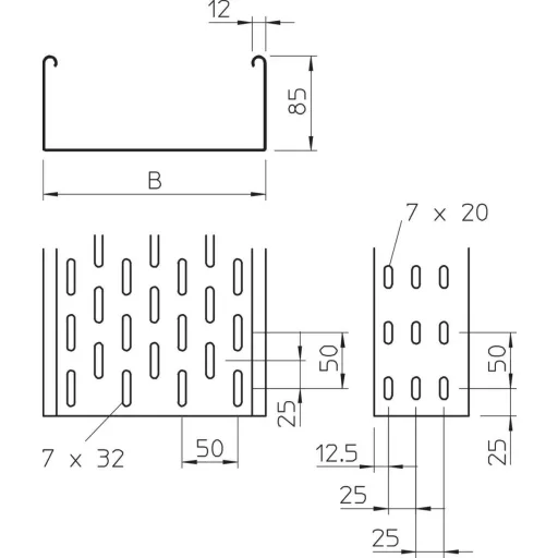 OBO Bettermann 6057209 Kábelgyűrű (H x Sz x Ma) 3 m x 200.00 mm x 85.00 mm 3 m