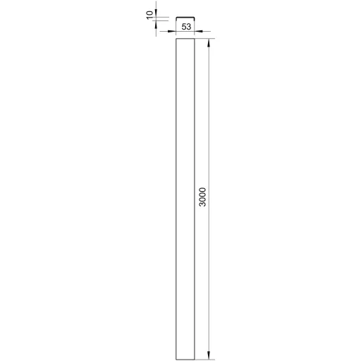 OBO Bettermann 6080158 Borítás (H x Sz) 3 m x 53.00 mm 3 m