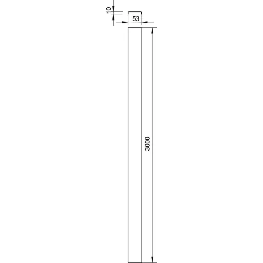 OBO Bettermann 6080158 Borítás (H x Sz) 3 m x 53.00 mm 3 m