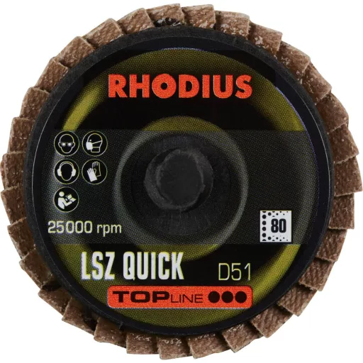 Rhodius 303932 LSZ QUICK Felületcsiszoló korong Nemesacél, Acél, Nem vastartalmú fém 10 db