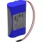 Ansmann 2S1P Akkupack 2x 18650 Kabel Li-Ion 7.2V 2600mAh Akkucsomag Cellaszám: 2 Lítiumion 7.2 V 2600 mAh