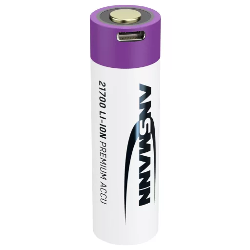Ansmann Li-Ion Akku 21700 5000 mAh mit USB Typ-C Ladebuchse Ceruzaakku Lítiumion 4900 mAh 3.6 V 1 db