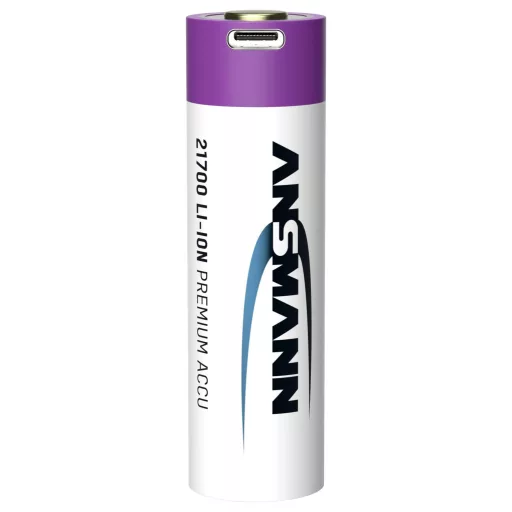 Ansmann Li-Ion Akku 21700 5000 mAh mit USB Typ-C Ladebuchse Ceruzaakku Lítiumion 4900 mAh 3.6 V 1 db