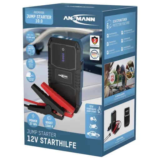 Ansmann Gyorsindító rendszer ANSMANN Jump Starter 10.0 Amper Schnellstarter 1900-0129