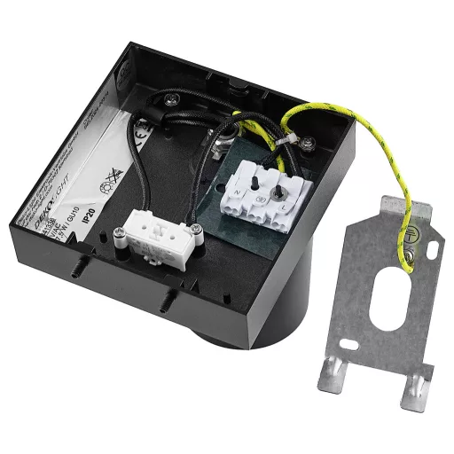 Deko Light Can Tilt eckig, 1x 7,5 W GU10, Schwarz 341338 Falra építhető lámpa GU10 7.5 W Fekete