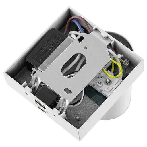Deko Light Can Tilt eckig USB, 1x 7,5 W GU10, Weiß 341339 Falra építhető lámpa GU10 7.5 W Fehér