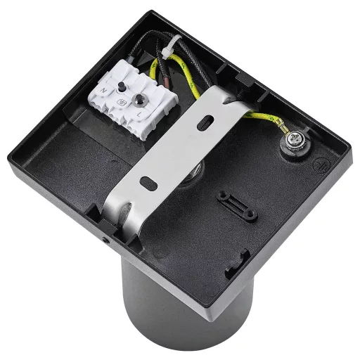 Deko Light 348246 Can Tilt eckig, 1x 7,5 W GU10, Schwarz Mennyezetre építhető lámpa GU10 7.5 W Fekete