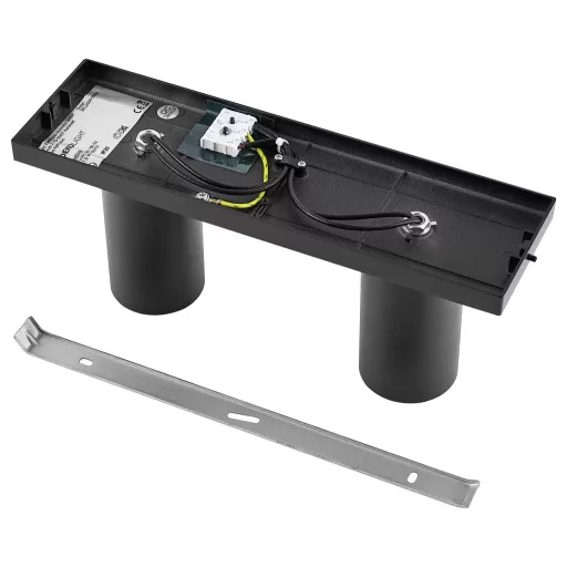 Deko Light 348248 Can Tilt eckig, 2x 7,5 W GU10, Schwarz Mennyezetre építhető lámpa GU10 7.5 W Fekete