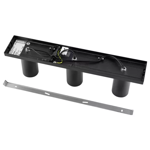 Deko Light 348250 Can Tilt eckig, 3x 7,5 W GU10, Schwarz Mennyezetre építhető lámpa GU10 7.5 W Fekete