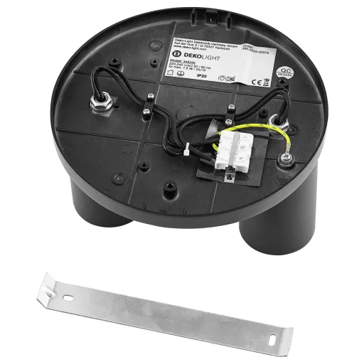 Deko Light 348254 Can Tilt rund, 2x 7,5 W GU10, Schwarz Mennyezetre építhető lámpa GU10 7.5 W Fekete