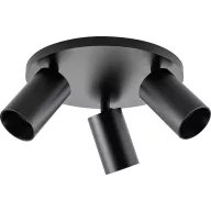   Deko Light 348256 Can Tilt rund, 3x 7,5 W GU10, Schwarz Mennyezetre építhető lámpa GU10 7.5 W Fekete
