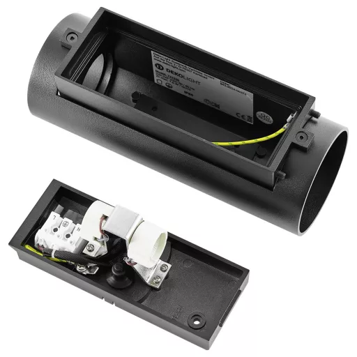 Deko Light Can IP65 up & down, 2x 7,5 W GU10, Schwarz 731226 Falra építhető lámpa GU10 7.5 W Fekete