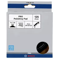   Bosch Accessories 2608001121 PRO polírozó párna, 125 mm, GPX 12V-125 1 db