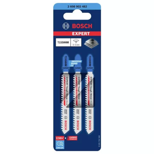 Bosch Accessories 2608902482 EXPERT Tough Metal vastag T155HHM szúrófűrészlap, 3 db 3 db
