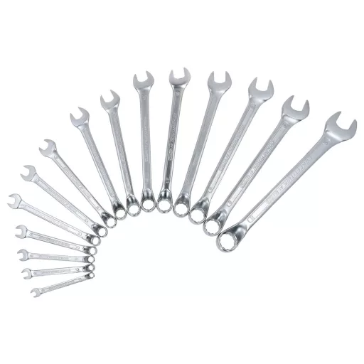 KS Tools 512.0225 512.0225 COMPETITION Ringmaulschlüssel-Satz, gekröpft Racsnis csavarkulcs készlet 15 részes