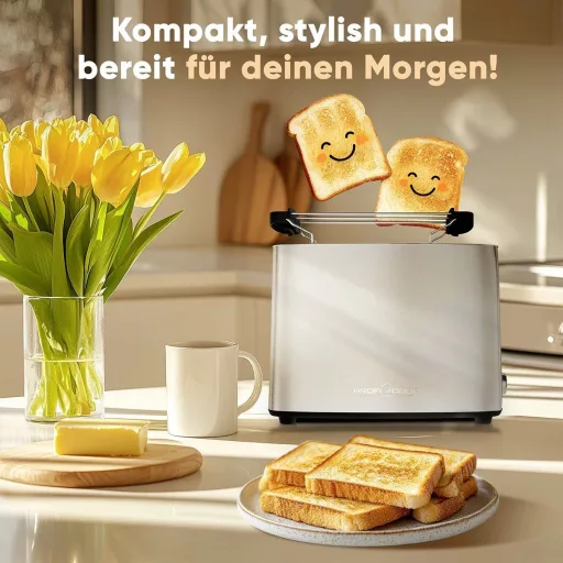 Profi Cook PC-TA 1279 Kenyérpirító Zsemle feltéttel Nemesacél