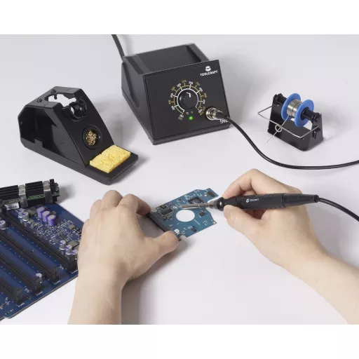 TOOLCRAFT TO-ZD-8962E-B Forrasztóállomás analóg 70 W 480 °C (max) Forrasztóheggyel