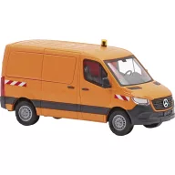   Busch 53407 H0 Személygépkocsi modell Mercedes Benz Sprinter rövid tengelytáv/lapos tető, narancssárga