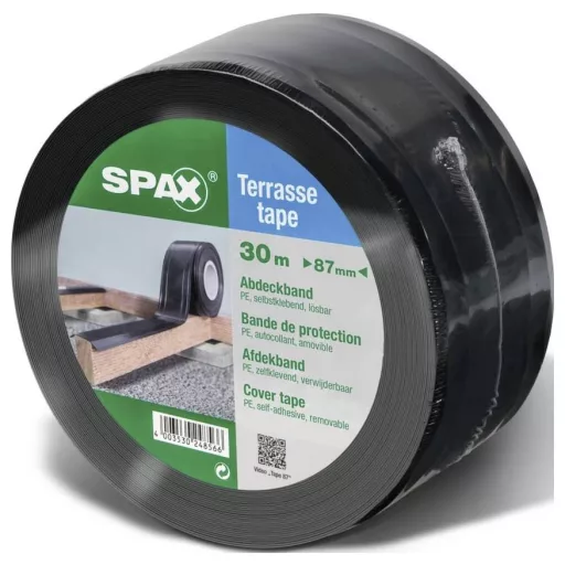 SPAX 4000009186419 Ragasztószalag Fekete (H x Sz) 30 m x 87 mm 1 db