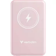   Verbatim Charge n Go Magnetic Wireless Powerbank 5000 mAh Fast Charge, Quick Charge 3.0, Power Delivery 3.0, Adaptive Fast Charge LiPo USB-C® Rózsaszín