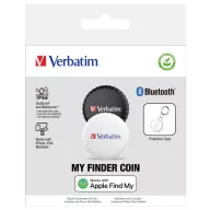   Verbatim My Finder Coin 2-Pack Bluetooth adatgyűjtő Fekete, Fehér