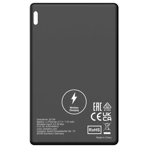 Verbatim My Finder Card 2er-Pack Bluetooth adatgyűjtő Fekete, Ezüst