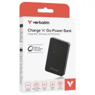   Verbatim Charge n Go Essentials Powerbank 10000 mAh Power Delivery 3.0, QC 3.0, Adaptive Fast Charge USB-C® Fekete