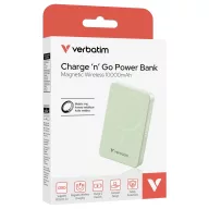   Verbatim Charge n Go Essentials Powerbank 10000 mAh Power Delivery 3.0, QC 3.0, Adaptive Fast Charge USB-C® Zöld