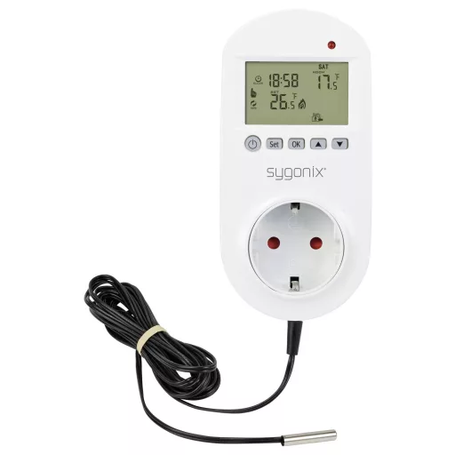 Sygonix SY-6824098 Univerzális termosztát Köztes dugó Heti program 1 db