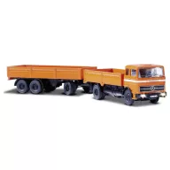   Carson Modellsport 500504159 MB 1620 Plane mit Anhänger 1:87 RC modellautó Elektro Teherautó Akkuval, töltőkészülékkel és adóakkukkal