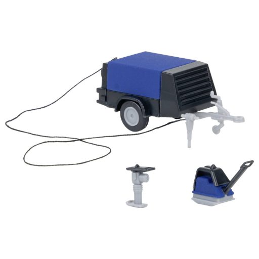 Faller H0 Építőipari munkás kompresszorral Festett, Álló