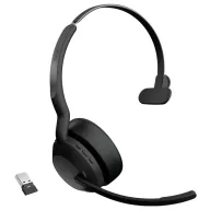   Jabra Evolve2 55 Link 380/390a UC Mono On Ear headset Bluetooth® Mono Fekete Noise Cancelling, mikrofon zajelnyomás Mono Számítógép