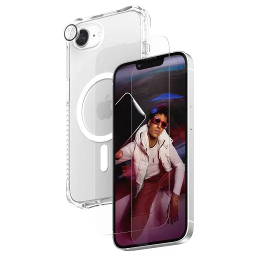 PanzerGlass Fashion 3-in-1 Set Tok + védőüveg készlet Apple iPhone 16e Ütésálló, Induktív töltés CRNCHFUG29845