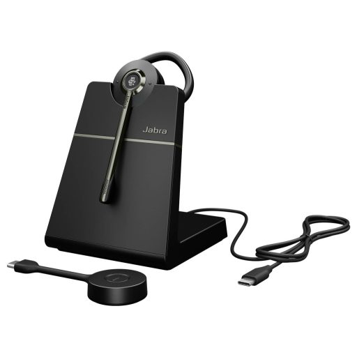 Jabra Engage 55 SE Convertible Link400c On Ear headset DECT, Vezetékes Fekete mikrofon zajelnyomás Mono Számítógép