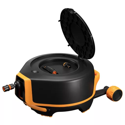 Fiskars 1067548 X-Series™ Waterwheel XL Tömlőkocsi 13 mm 27 m 1/2 coll 1 db Fekete, Narancs