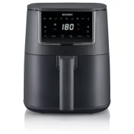   Severin FR 2461 Forrólevegős fritőz 4 l 1300 W Időzítő funkció, Kijelzővel Fekete
