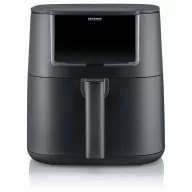  Severin FR 2462 Forrólevegős fritőz 7 l 1700 W Kijelzővel, Tapadásmentes bevonat Fekete