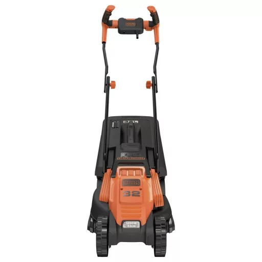 Black & Decker Black & Decker BEMW451-QS, 300 m², 32 cm, 2 cm, 6 cm, 35 l, 78,5 dB Elektromos Fűnyíró Vágási magasság állítással 1200 W Vágási szélesség (max.)