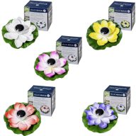   FIAP 3206-6 SOLAR ACTIVE WaterLily 5er SET Napelemes dekorációs világítás 5 részes készlet LED Fixen beépített LED-es Fehér, Sárga, Piros, Rózsaszín, Lila