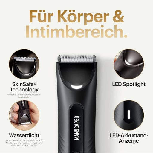 MANSCAPED The Lawn Mower 3.0 Plus Szakállvágóó, Hajvágó Fekete