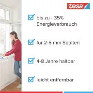   tesa P-Profil 05391-00101-02 Tömítőszalag tesamoll® Barna (H x Sz) 25 m x 9 mm 25 m