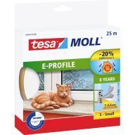   tesa E-Profil 05464-00100-02 Tömítőszalag tesamoll® Fehér (H x Sz) 25 m x 9 mm 25 m