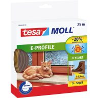  tesa E-Profil 05464-00101-02 Tömítőszalag tesamoll® Barna (H x Sz) 25 m x 9 mm 25 m