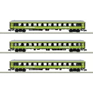   MiniTrix 15462 N 3 darabos gyorsvonati kocsikészlet FlixTrain of the Trainpool, MHI